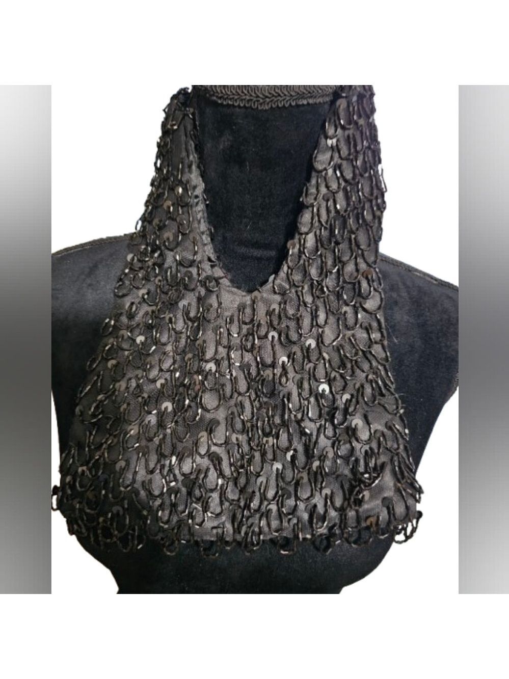 Elegant Black Textured Women's Bag - Picture 2 of 4